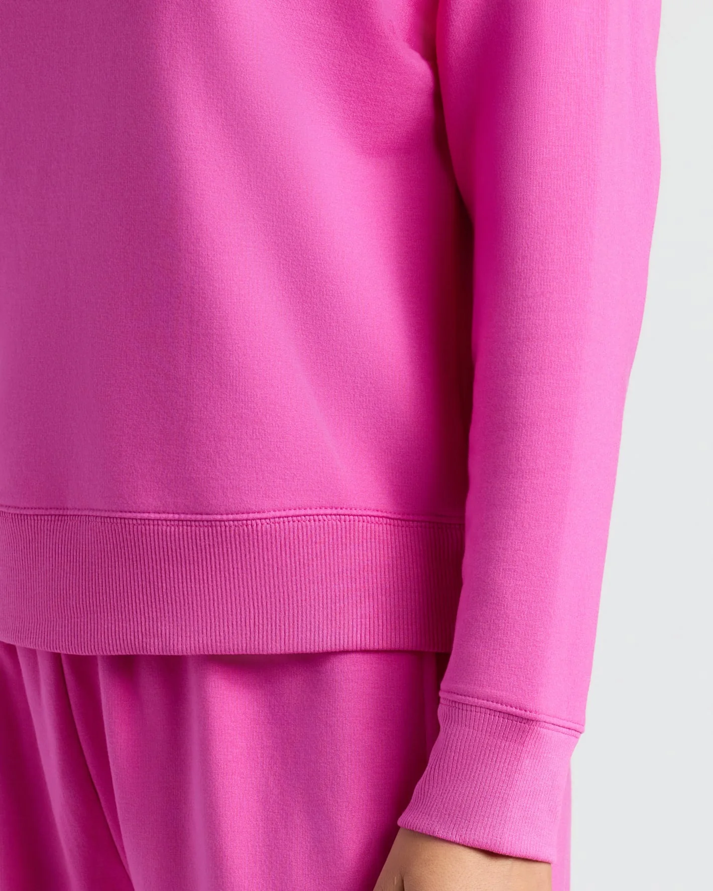 Womens Electric Fuchsia Slouch Pullover Crew - Image 6