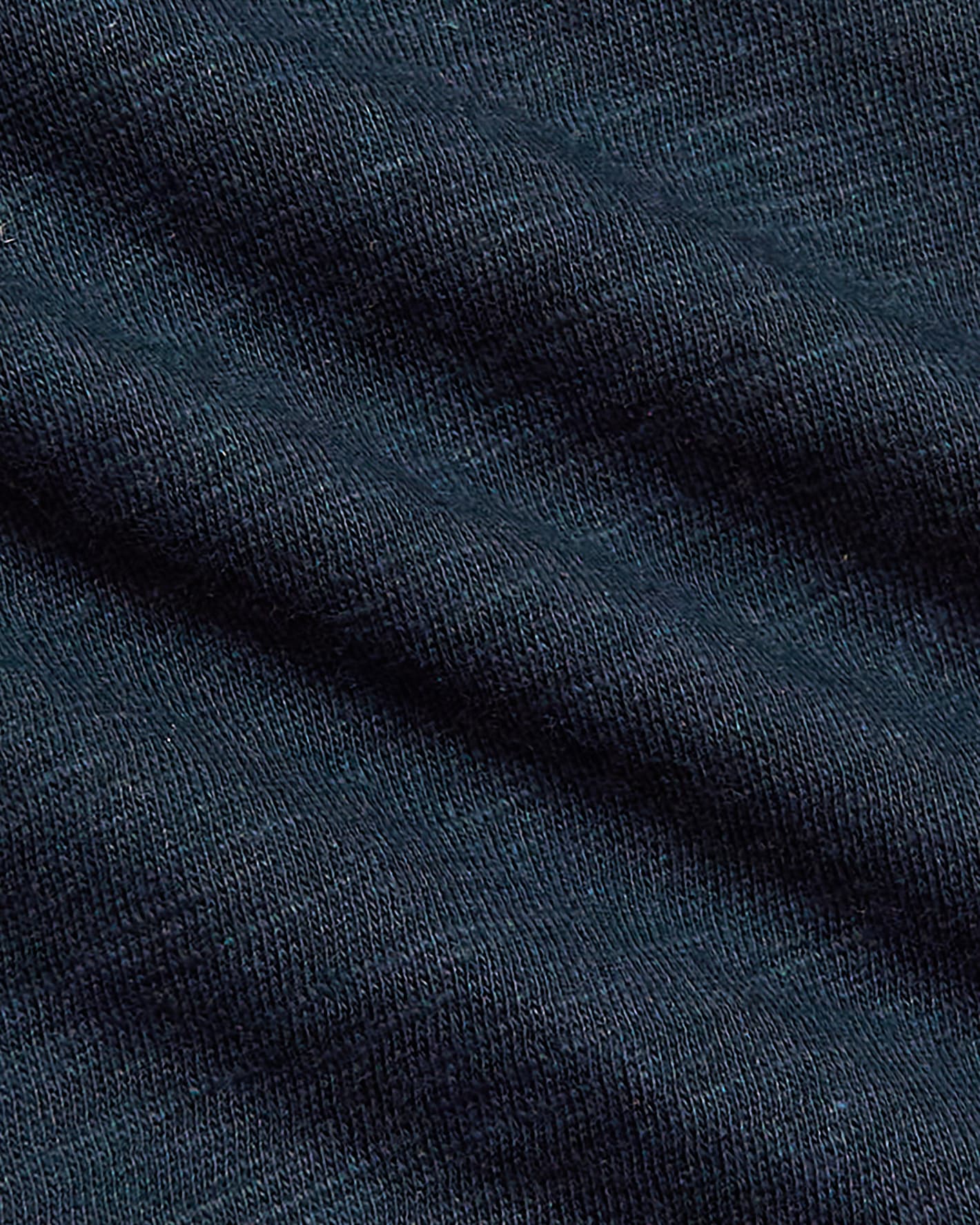 Womens Navy Relaxed Slub V-Neck Tee - Image 8