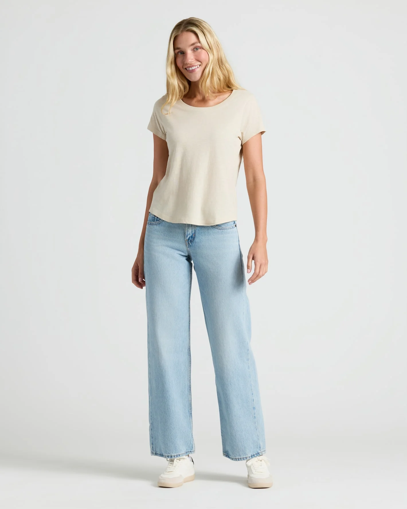 Womens Staple Slub Scoop Neck Tee 4-Pack - Image 6