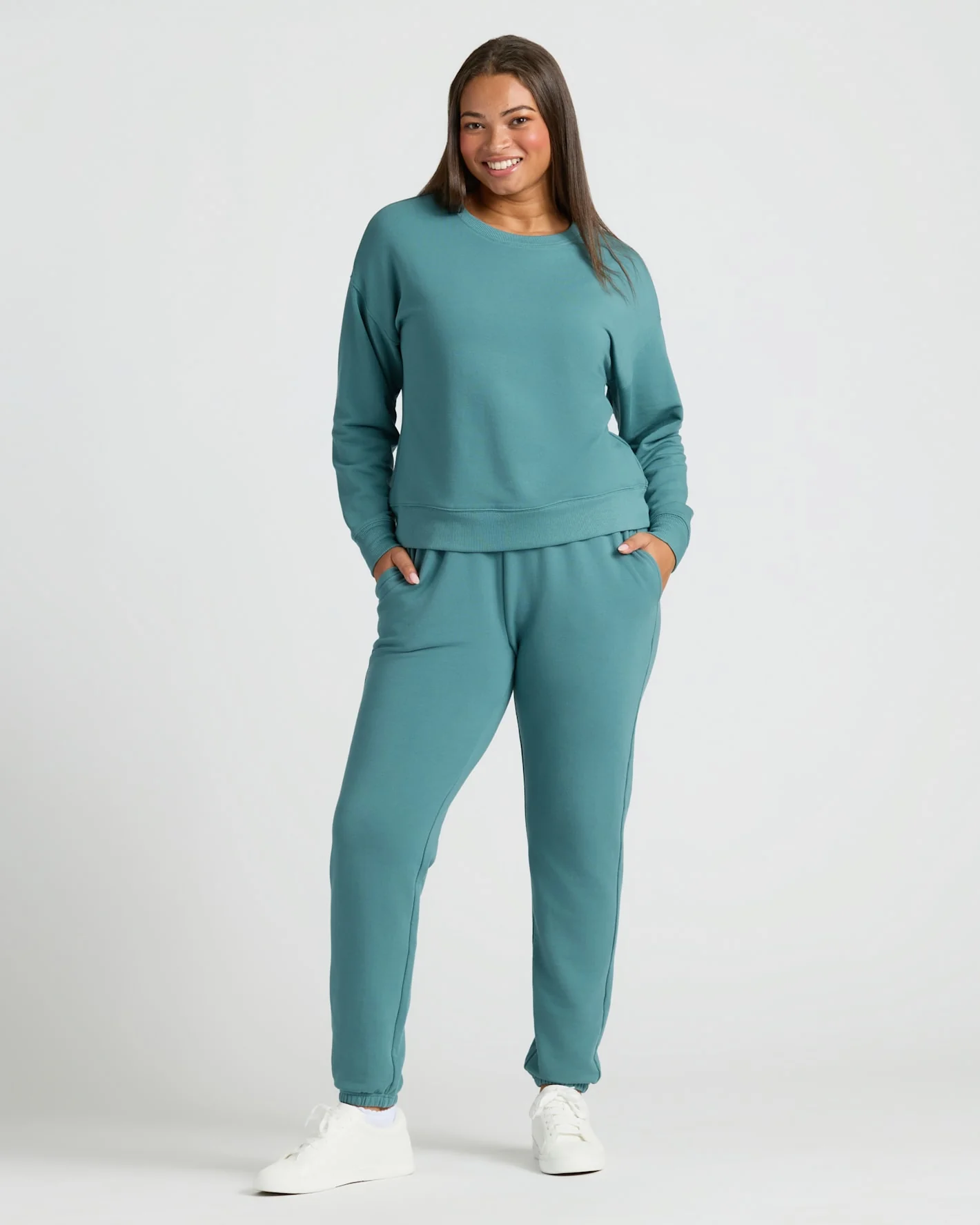 Womens Stormcloud Slouch Pullover Crew - Image 3