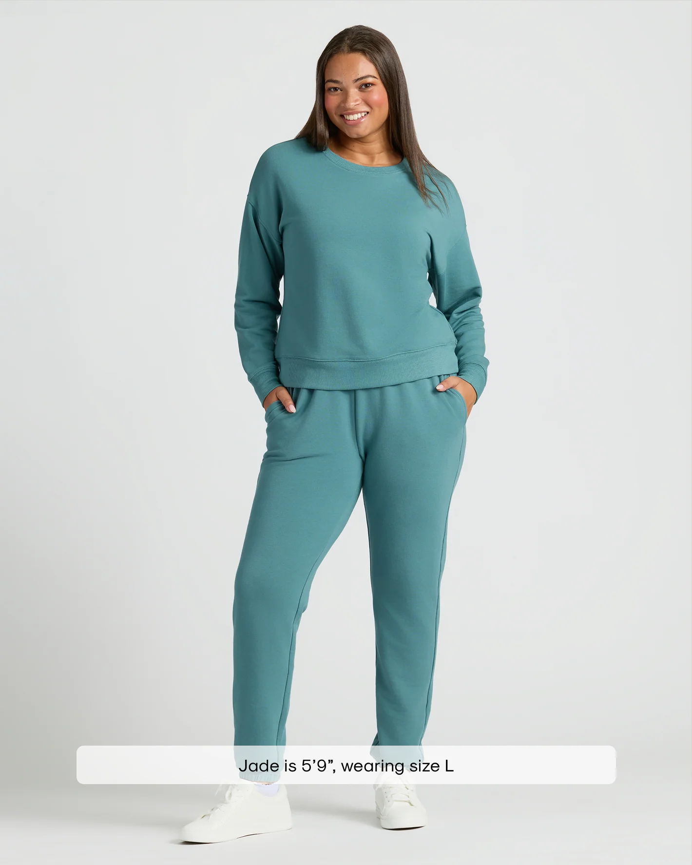 Womens Stormcloud Slouch Pullover Crew & Relaxed Jogger 2-Pack - Image 2