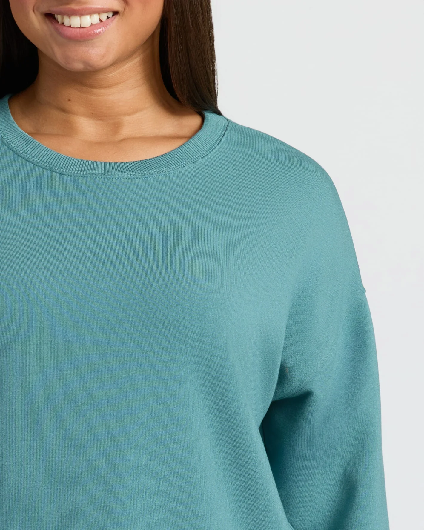 Womens Stormcloud Slouch Pullover Crew - Image 5